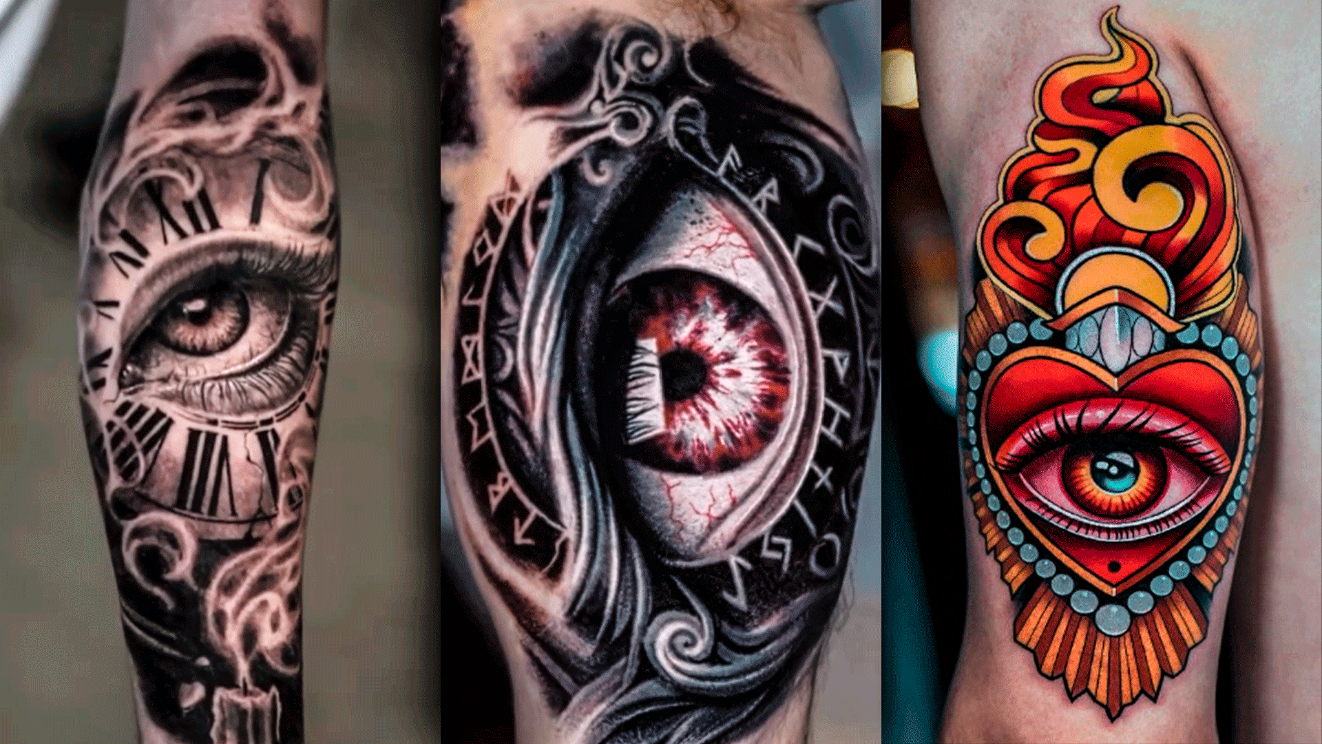 3 eye tattoos