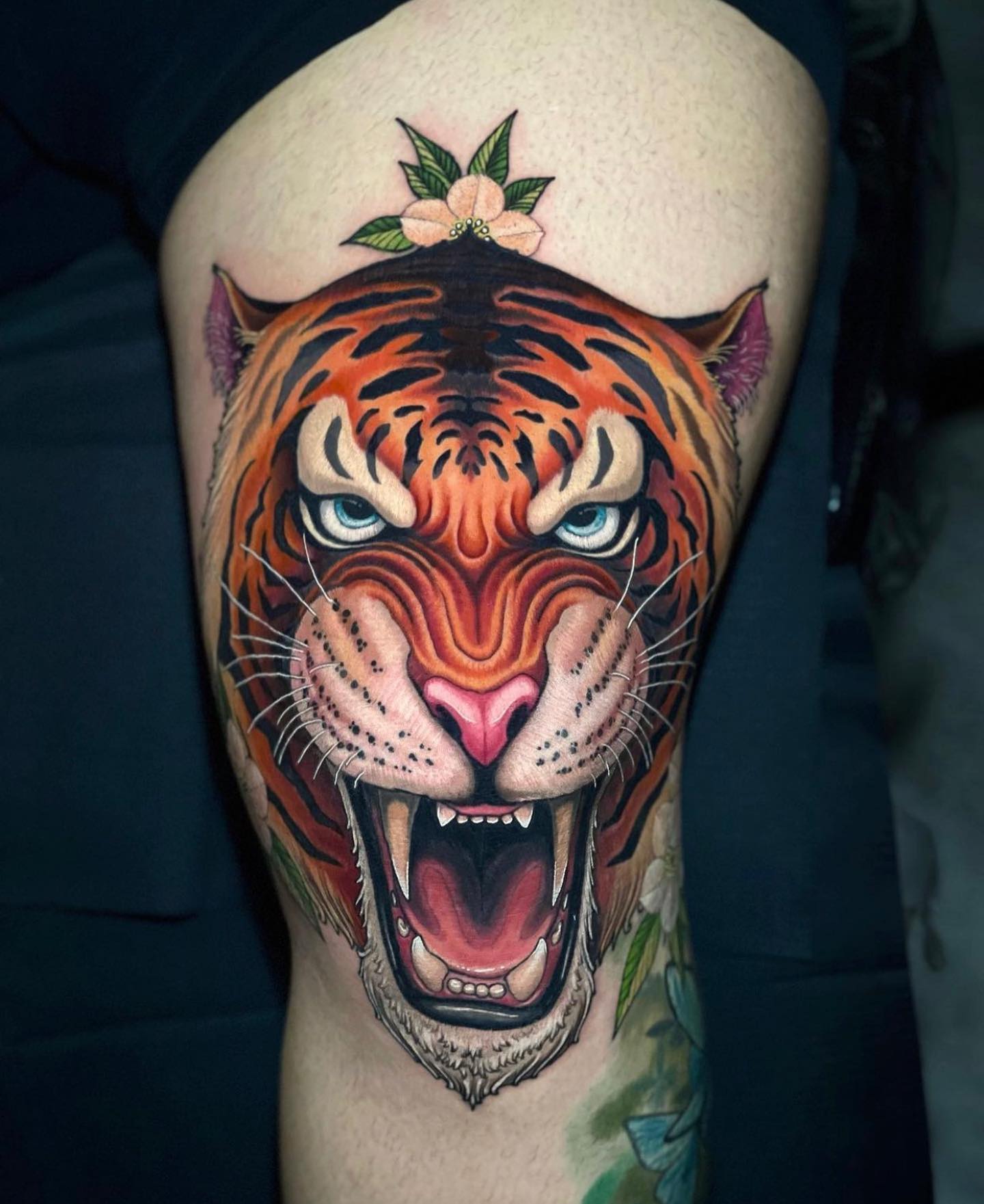 Tiger Tattoo | Tiger tattoo design, Black ink tattoos, Arm tattoo