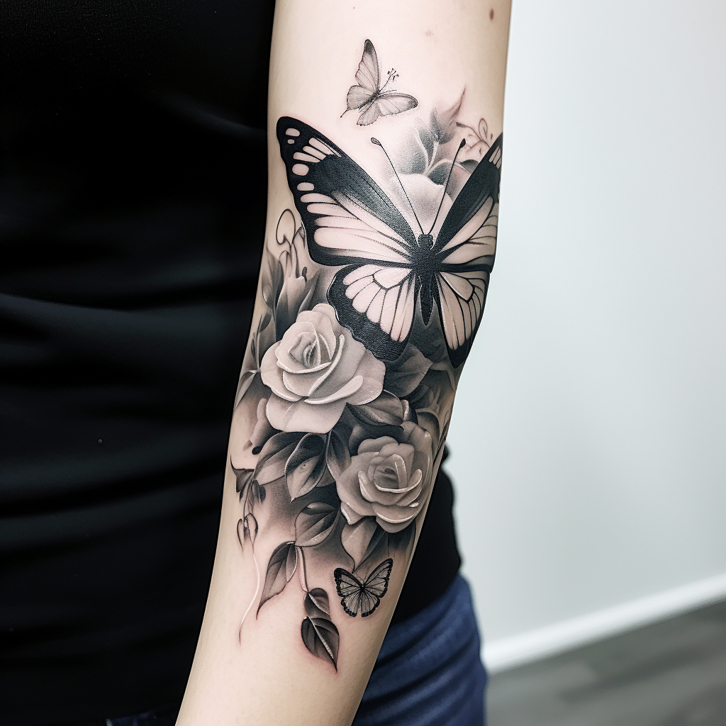 butterfly skull tattoo meaning