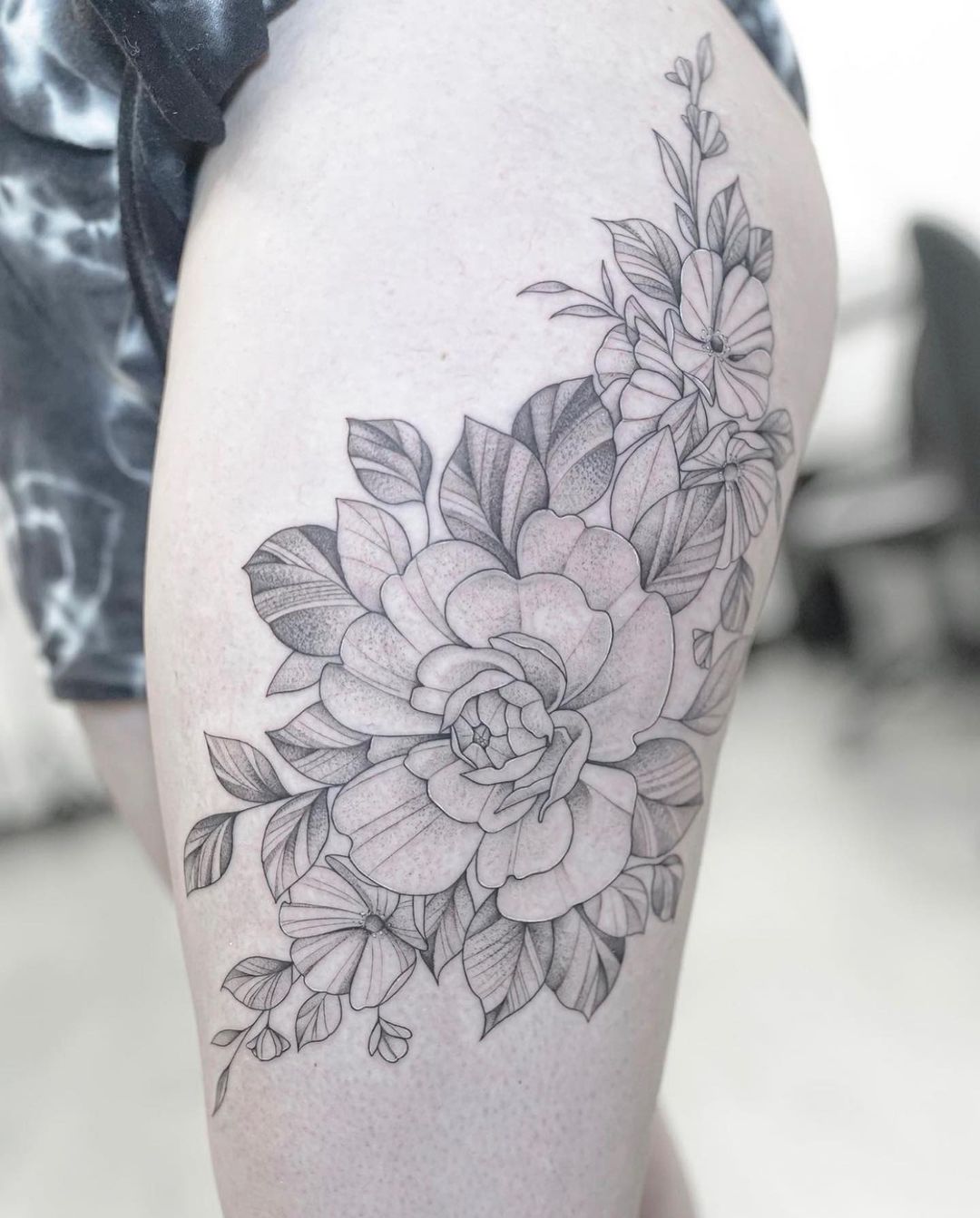 Blooming Shoulder Flower Tattoo Ideas - Tattoo Glee