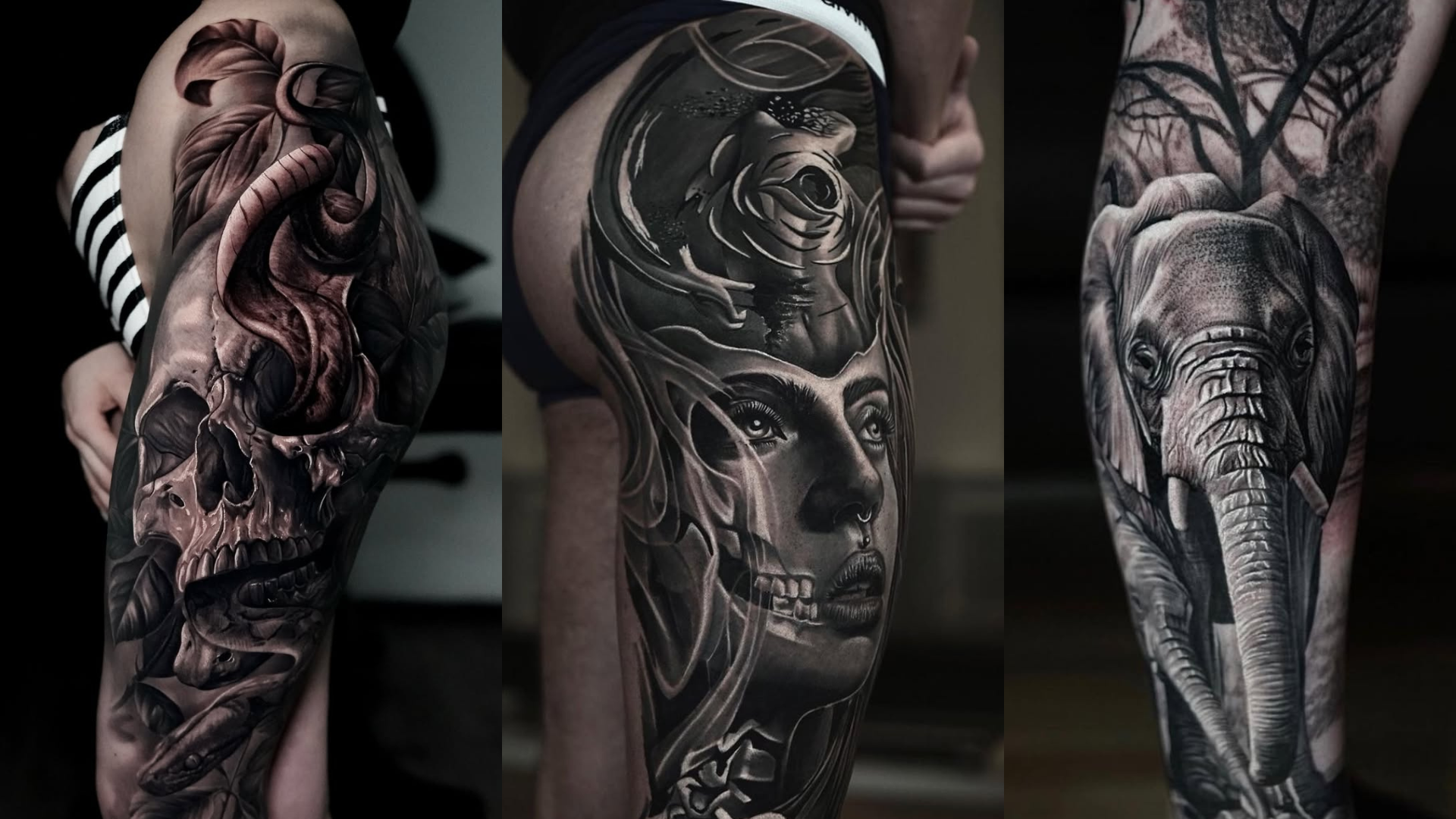 thumbnail leg tattoo by Inknation Studio NYC.realism-tattoo-arm